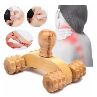 Imagem de Massageador Carrinho De Madeira Portátil Anti Stress  - Store Birochi