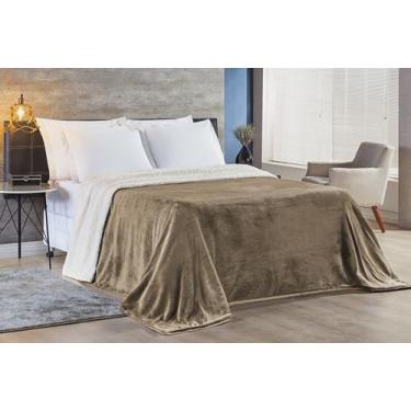 Imagem de Cobertor Alaska Manta Sherpa Dupla Face Queen Várias Cores Verde, Cinz