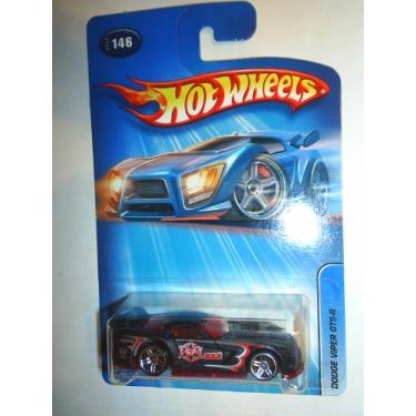 Imagem de Hot Wheels 2005 1:64 Scale Roll Patrol Black & Red Dodge Viper GTS-R #146 1:64 Scale Collectible Die Cast Car