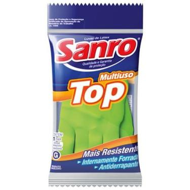 Imagem de Luva látex top sanro forrada verde - ca 1555 - brand