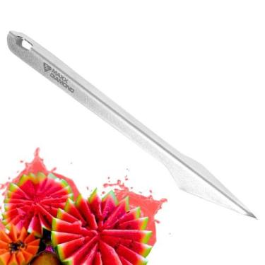 Imagem de Escavador De Frutas Escultura Faca De Melancia Cortador Inox - Maxx Di