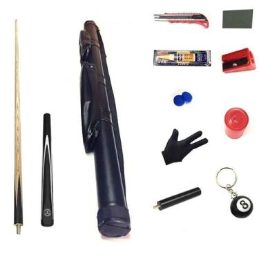 Imagem de Bastão de sinuca, bastão de taco de sinuca de 147 cm, bastão de taco de bilhar de madeira de cera branca do norte, taco de sinuca profissional para esportes de mesa de sinuca, 18 ~ 595 g (taco de