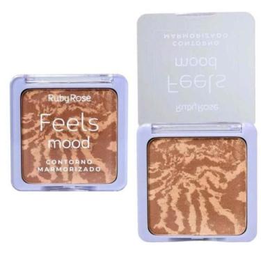 Imagem de Paleta de Bronzer Blush e Iluminador Ruby Rose Feels Mood 14.9g Hb-752
