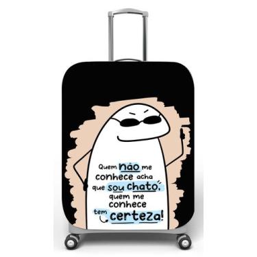 Imagem de Capa para mala de viagem M, medidas max C40x A59 x P27cm Flork sou cha