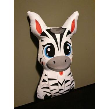 Imagem de Almofada Decorativa Personalizada Fazendinha Zebra Mundo Encantado 38x