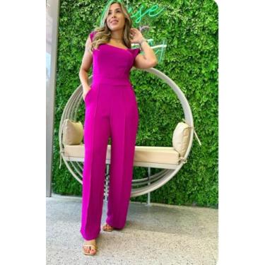 Imagem de Macacão Moda Feminina Pantalona - RL MODAS , Fúcsia, M