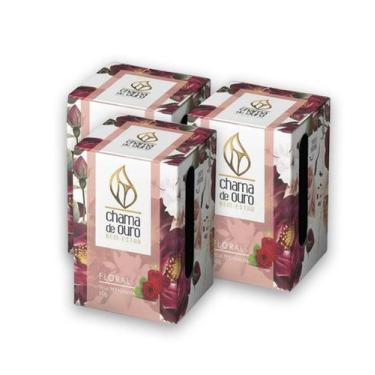 Imagem de Kit 3 Velas Floral Aromáticas Perfumada Vela Decorativa 60g - Chama de