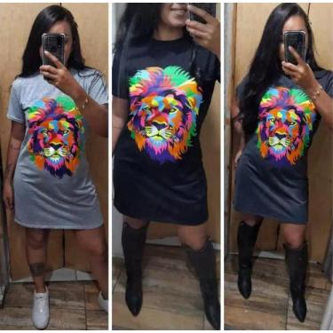 Imagem de MM BOUTIQUE Blusão Camisa Varias Estampas  Moda Oversized Feminina, Le