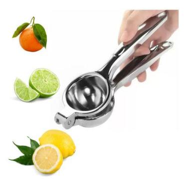 Imagem de Espremedor Manual P/ Limão Suco Prático Drink Chef Gourmet Aço Inox Ma