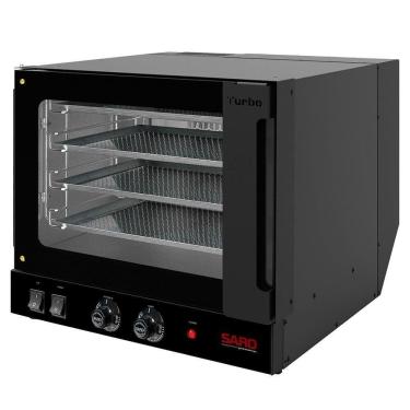 Imagem de Forno Assador Saro Turbo Elétrico Industrial Timer Com 4 Esteiras 35x35cm 220V FT22