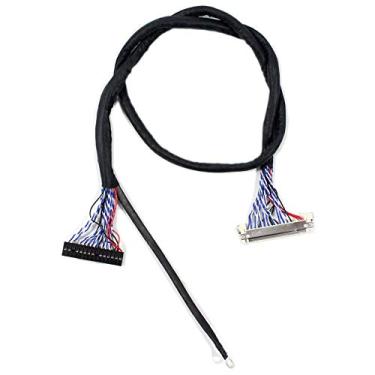 Imagem de VSDISPLAY Cabo LVDS FIX-30P 2ch 8bit para 43.2 cm 48.3 cm 51.1 cm 54.6 cm 1920x1050 Comprimento 50 cm, Tela de Laptop LVDS Fio de Sinal