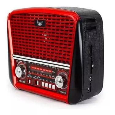 Imagem de Radio Retro Fm Am Usb Recarregavel Bivolt BT - Lelong