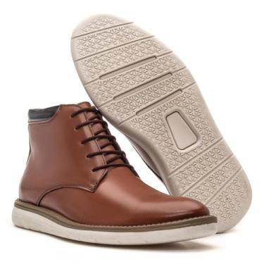 Imagem de Bota Masculina Oxford Cano Alto Couro Legitimo Coturno Casual Esport F