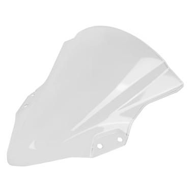 Imagem de Para-brisas de motocicleta Worldmotop para para-brisa de policarbonato compatível com Kawasaki Ninja400 Ninja 400 2018-2020 (preto)