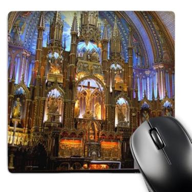Imagem de 3dRose Mouse pad LLC 20 x 20 x 0,63 cm, Quebec, Montreal, Basílica de Notre Dame da Church-Cn10 Cmi0070 - Cindy Miller Hopkins (mp_7117_1)