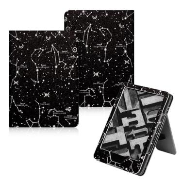 Imagem de GUKSRASO Capa com Suporte para Kindle Oasis 9ª/10ª 2017/2019 - Capa de pu DuráVel com Auto Sleep Wake, Slot para CartãO, Recurso de AlçA de MãO