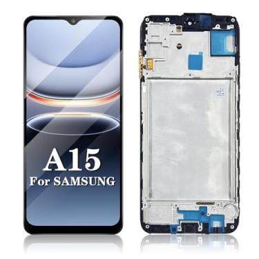 Imagem de Substituição de tela para Samsung Galaxy A15 5G de 6,6 polegadas com moldura, atacado para Samsung A15 4G/5G substituição de tela A156u A156m A156f s156vl A156w LCD Display Touch Digitalizador