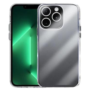 Imagem de Capa Capinha Clear Case Space Compatível iPhone 13 Pro Rígida Anti Amarelamento Resistente