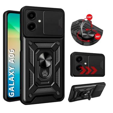 Imagem de Capa Capinha Case Armor Anti Choque Ring Luxo Para Galaxy A06 (Tela 6,7) + Anel Giratório + Proteção De Câmera - Proteção Militar