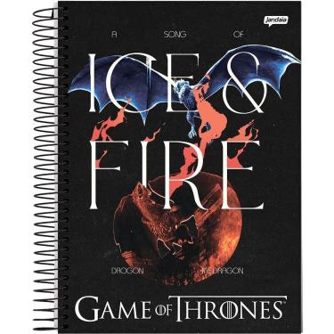 Imagem de Caderno Univ. 320Fls 20Mat Game of Thrones Capa 1 - Jandaia