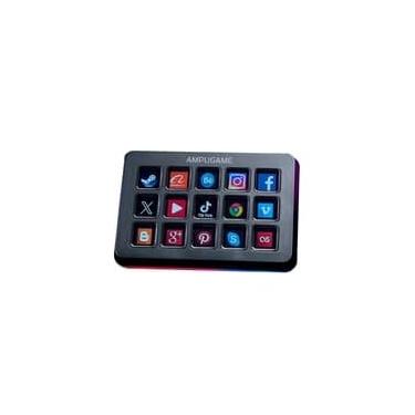 Imagem de Mesa Controladora Fifine Ampligame D6 Control, 15 Teclas, Gaming Edition, Preto - D6