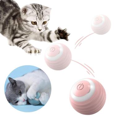 Imagem de Bolinha Inteligente Para Gatos Se Move Sozinha Extinto Rosa