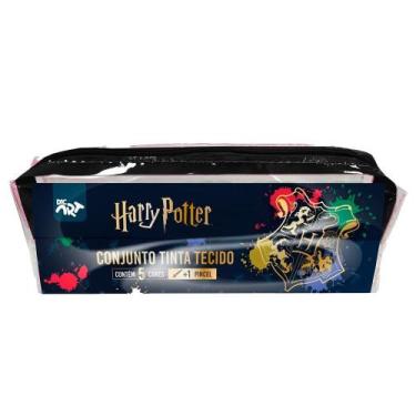 Imagem de Conjunto Tinta para Tecido Harry Potter - 5 cores + Pincel - DAC
