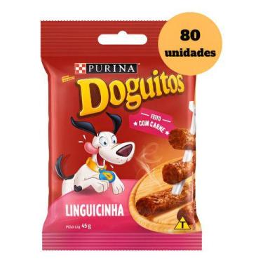 Imagem de Petisco Para Cães Linguicinha  Doguitos Pacote 80und - Nestlé Purina