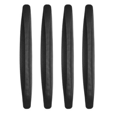 Imagem de HARFINGTON 4 peças de tira de para-choque de carro anticolisão antiarranhões protetor de para-choque guarnição universal de para-choques dianteiro e traseiro para caminhonete SUV, preto