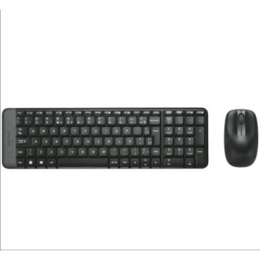 Imagem de Combo Teclado e Mouse Logitech sem Fio MK220 - 920-004431  Preto