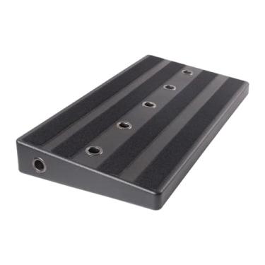 Imagem de Amagogo Pedal Pedal Board Supply Fácil de transportar pedalboard de baixo para instrumento musical de guitarra, Preto