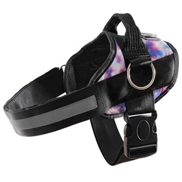 Imagem de Peitoral para cães Joyride Basic Essential 1.0 – Colete para animais de estimação pequeno, médio e grande, sem puxão, com 3 anéis laterais para colocação de trela, ajustável para treinamento (Tie Dye,