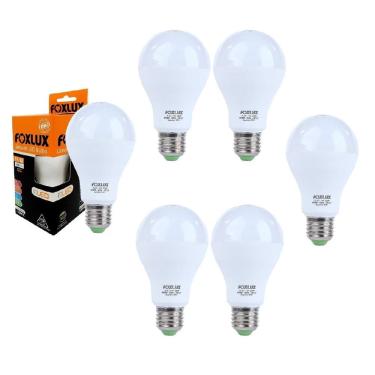 Imagem de Kit 6 Lâmpada LED Bulbo 15W c/ Base E-27 Bivolt 6500K Foxlux