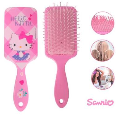 Imagem de Escova de Cabelo Raquete Hello Kitty  Sanrio Rosa