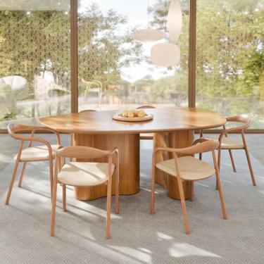 Imagem de Mesa De Jantar Orgânica Premium Alto Padrão Laminado Cinamomo - Aprire