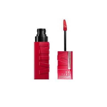 Imagem de Maybelline NY SuperStay Vinyl Ink Batom Líquido, Longa Duração, Acabamento Vinil Espelhado e Efeito Gloss, Brilho Instantâneo, Conforto para os Lábios, Fórmula Vegana, Cor Wicked 4,2ml