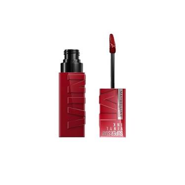 Imagem de Maybelline NY SuperStay Vinyl Ink Batom Líquido, Longa Duração, Acabamento Vinil Espelhado e Efeito Gloss, Brilho Instantâneo, Conforto para os Lábios, Fórmula Vegana, Cor Lippy 4,2ml