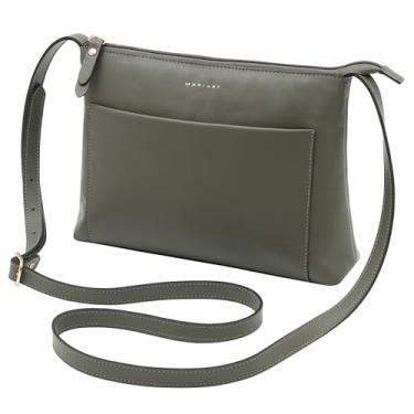 Imagem de Mariart Tacacá Bolsa Transversal Feminina de Couro Bovino Legítimo (Verde Adão)