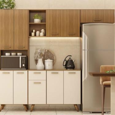 Imagem de Poliman Móveis - Cozinha Olinda com balcão com tampo