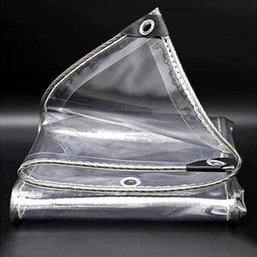 Imagem de Folha de lona transparente resistente à prova d'água, cobertura de plástico transparente para acampamento de móveis, barraca de dossel à prova de chuva 5 x 5 m 4 x 4 m 0,35 mm (tamanho: 2 x 5 m)