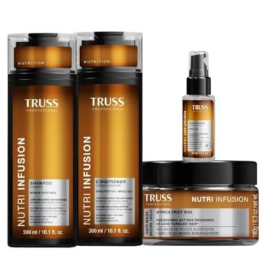Imagem de Nutri Infusion Truss kit Shampoo e Condicionador 300ml, Máscara 180g e Óleo 30ml 4 Produtos Tratamento