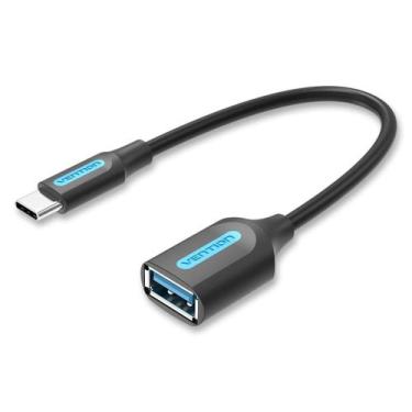 Imagem de Adaptador Otg Usb C Macho Tipo C X Usb 3.0 A Fêmea Vention - Bbacomerc