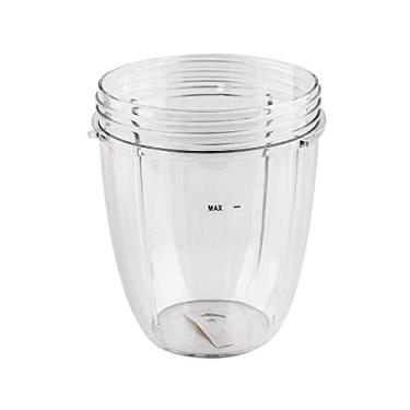 Imagem de Copos de peças de substituição Anbige para liquidificador NutriBullet 600 W e 900 W, Clear, 1 18oz cup