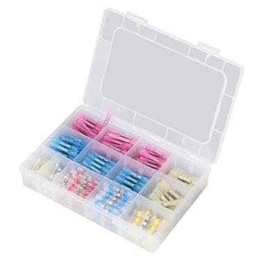 Imagem de Terminal de Fio Elétrico, 250 Peças, Conector de Fio Termorretrátil, Terminal de Fiação Elétrica Isolado Ac Dc, Boa Vedação, Terminais de Topo