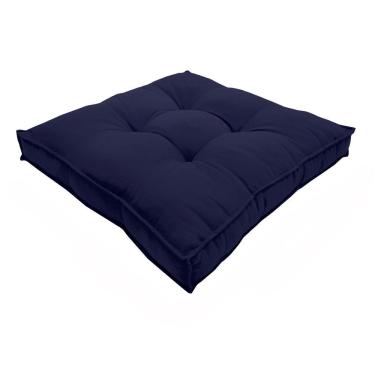 Imagem de Almofada Futon Decoração 50x50 Cm Vários Modelos Azul Marinho