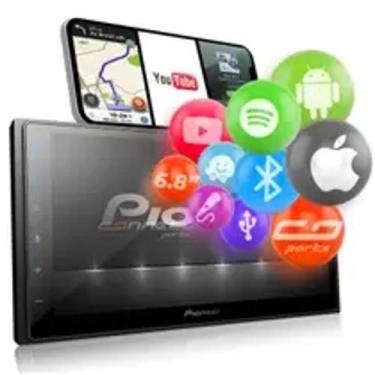 Imagem de Central Multimídia Pioneer 2 DIN TV Digital - Bluetooth 6,8 Touch USB 