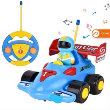 Imagem de Brinquedo Carro Com Controle de Corrida RC Com Música e Luzes - Sobera