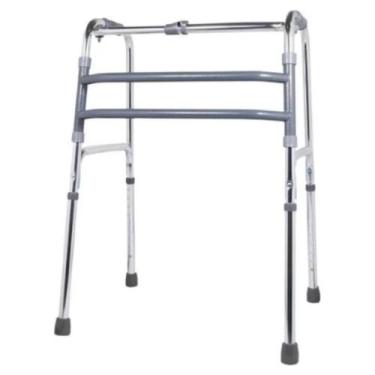 Imagem de Andador Idoso Adulto 100kg Alumínio Dobrável Regulável - Supermedy