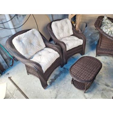 Imagem de Kit 2 Poltronas Janaina Varanda e Mesinha de Centro - Varanda Fibras