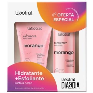 Imagem de Kit Esfoliante + Hidratante Morango Labotrat Dia A Dia Cheiro De Fruta